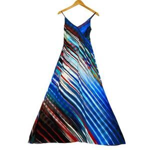 Plenty by Tracy‎ Reese Slip Dress Womens XS Multicolor Stripes Spaghetti Straps